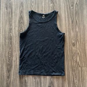 H&M Black Regular Fit Tank Top Size Medium